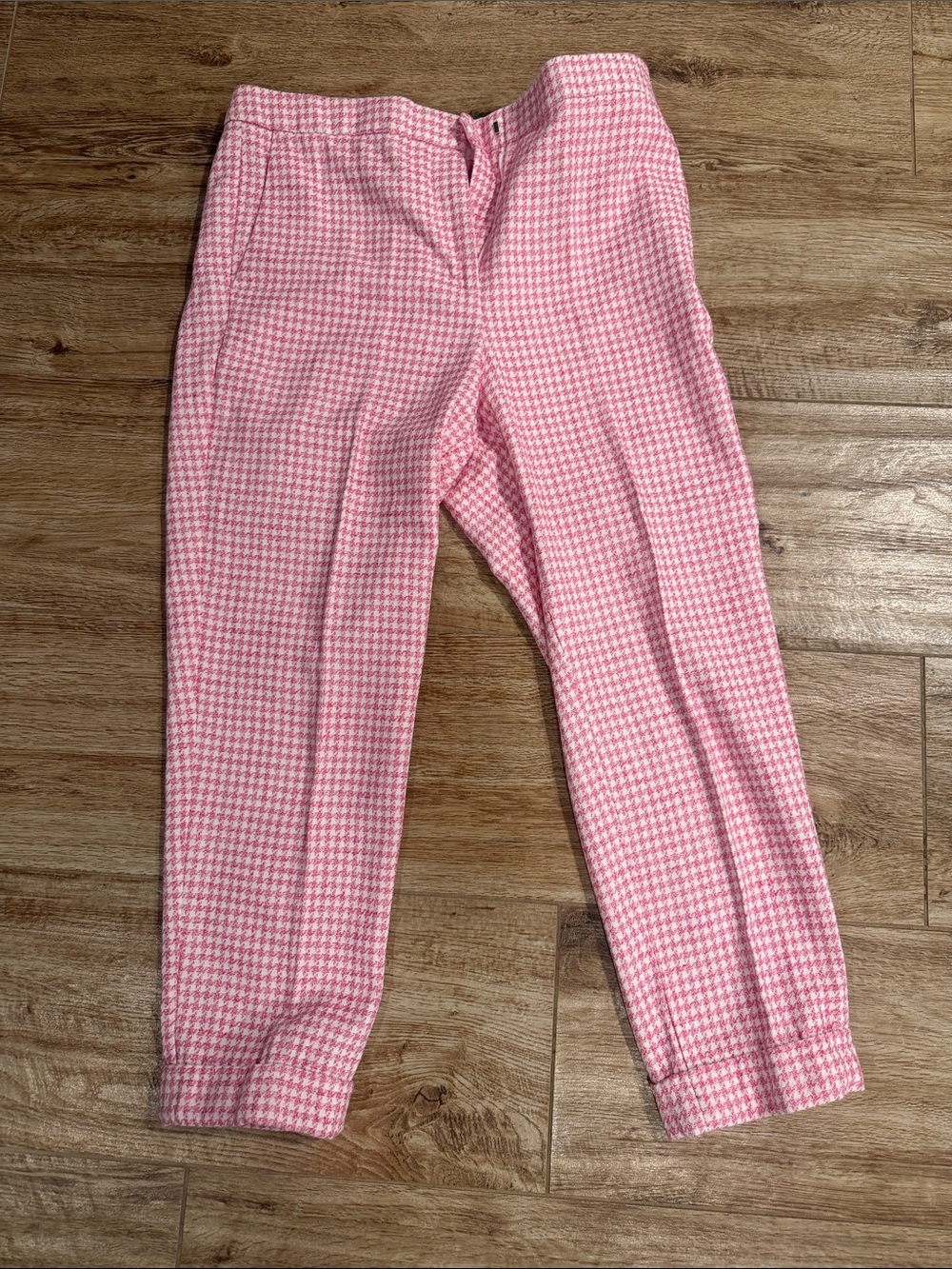 Ann Taylor Pink Houndstooth Women’s Pants